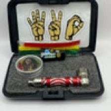 6 in 1 Tobacco Pipe Mini Kit with Hard Cover Carrying Travel Case