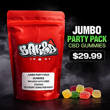 Baked IN NY – Jumbo Party Pack CBD Gummies (2000mg)